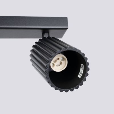 Sollux Lighting Karbon lampa podsufitowa 1x10 W czarna SL.1580