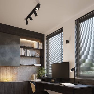 Sollux Lighting Karbon lampa biurkowa 1x10 W czarna SL.1586