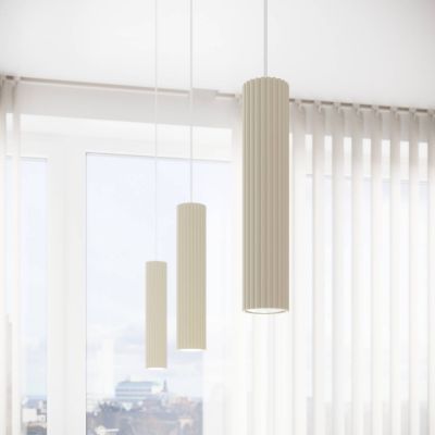 Sollux Lighting Karbon lampa wisząca 1x10 W beżowa SL.1592