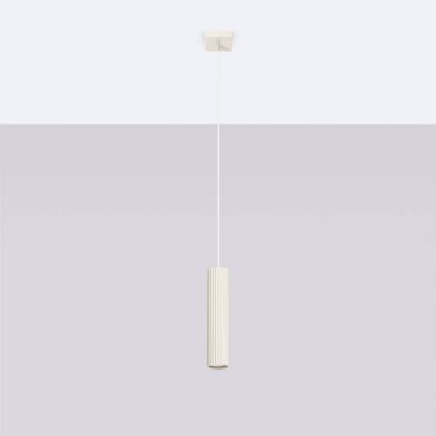 Sollux Lighting Karbon lampa wisząca 1x10 W beżowa SL.1592
