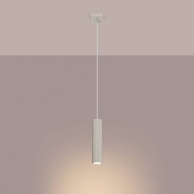 Sollux Lighting Karbon lampa wisząca 1x10 W beżowa SL.1592