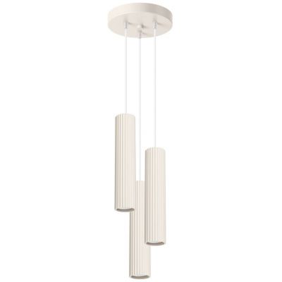 Sollux Lighting Karbon lampa wisząca 3x10 W beżowa SL.1595