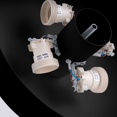 Sollux Lighting Omiq plafon 4x15 W czarny SL.1678