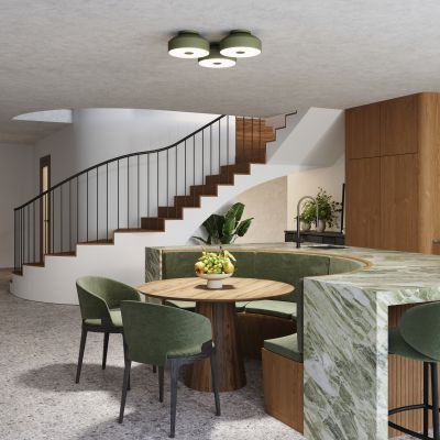 Sollux Lighting Omiq plafon 4x15 W zielony SL.1680