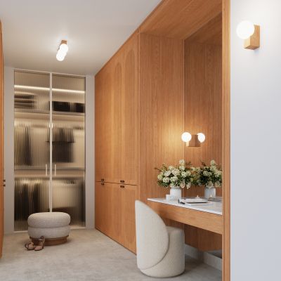 Sollux Lighting Bulbo kinkiet 1x8 W biały-drewno SL.1682