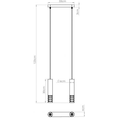 Sollux Lighting Lami lampa wisząca 2x10 W biała SL.1687