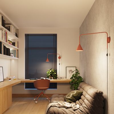 Sollux Lighting Nox kinkiet 1x10 W czerwony SL.1701