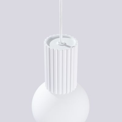 Sollux Lighting Halo lampa wisząca 1x8 W biała SL.1709