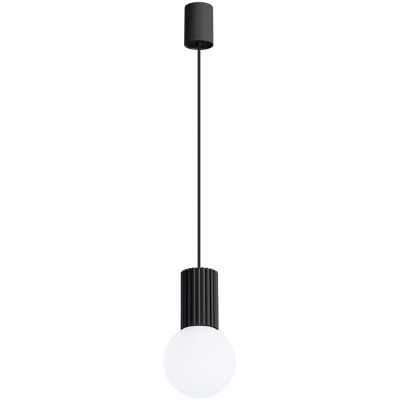 Sollux Lighting Halo lampa wisząca 1x8 W biała-czarna SL.1714