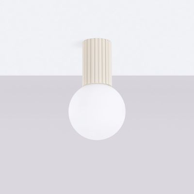 Sollux Lighting Halo lampa podsufitowa 1x8 W biała-beżowa SL.1718