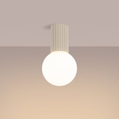 Sollux Lighting Halo lampa podsufitowa 1x8 W biała-beżowa SL.1718