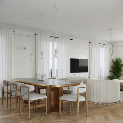 Sollux Lighting Halo lampa wisząca 3x8 W biała-beżowa SL.1720