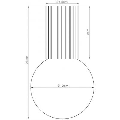 Sollux Lighting Halo lampa podsufitowa 1x8 W biała-zielona SL.1723