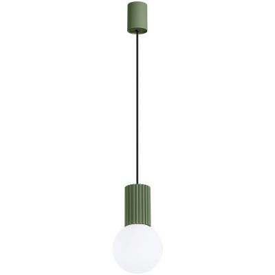 Sollux Lighting Halo lampa wisząca 1x8 W biała-zielona SL.1724