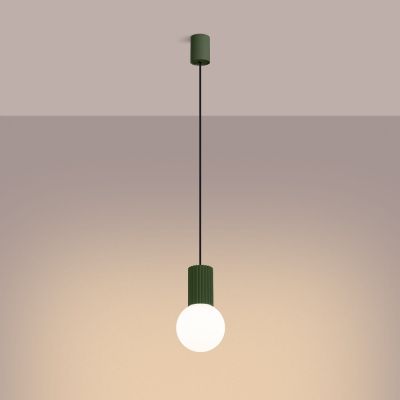Sollux Lighting Halo lampa wisząca 1x8 W biała-zielona SL.1724
