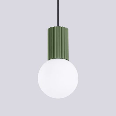 Sollux Lighting Halo lampa wisząca 1x8 W biała-zielona SL.1724