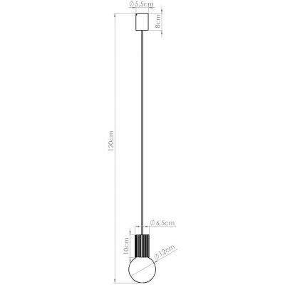 Sollux Lighting Halo lampa wisząca 1x8 W biała-zielona SL.1724