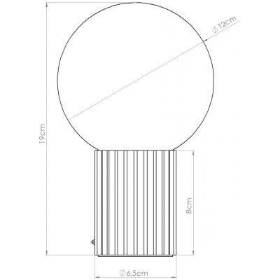 Sollux Lighting Halo lampa biurkowa 1x8 W biała-zielona SL.1726