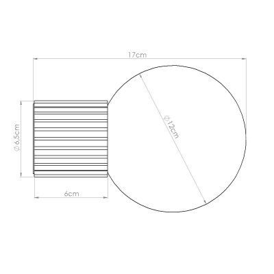 Sollux Lighting Halo kinkiet 1x8 W biały-czerwony SL.1727