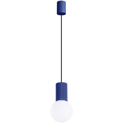 Sollux Lighting Halo lampa wisząca 1x8 W biała-ultramaryna SL.1739