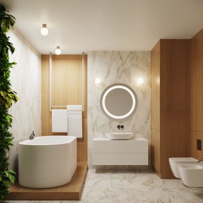 Sollux Lighting Halo kinkiet 1x8 W biały/taupe SL.1742