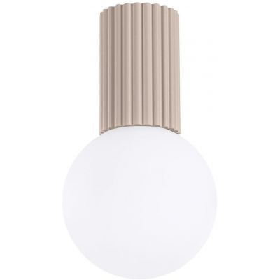 Sollux Lighting Halo lampa podsufitowa 1x8 W biała-taupe SL.1743