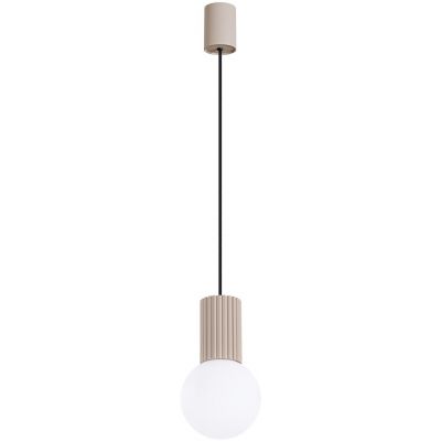 Sollux Lighting Halo lampa wisząca 1x8 W biała-taupe SL.1744