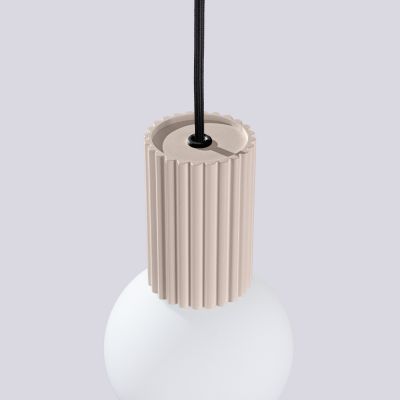 Sollux Lighting Halo lampa wisząca 1x8 W biała-taupe SL.1744