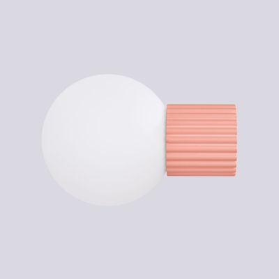 Sollux Lighting Halo kinkiet 1x8 W biały/brzoskwiniowy SL.1752