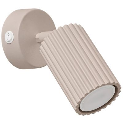 Sollux Lighting Karbon kinkiet z włącznikiem 1x10 W kaszmir SL.1762