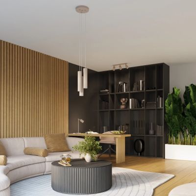 Sollux Lighting Karbon lampa podsufitowa 2x10 W kaszmirowa SL.1763