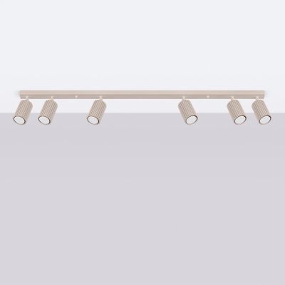 Sollux Lighting Karbon lampa podsufitowa 6x10 W kaszmirowa SL.1766