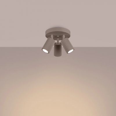 Sollux Lighting Karbon lampa podsufitowa 3x10 W kaszmirowa SL.1768