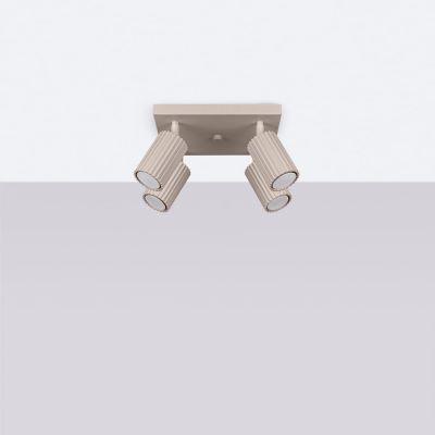 Sollux Lighting Karbon lampa podsufitowa kaszmirowa 4x10 W SL.1769