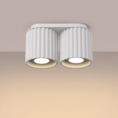 Sollux Lighting Aura lampa podsufitowa 2x10 W biała SL.1780