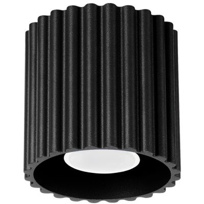 Sollux Lighting Aura lampa podsufitowa 1x10 W czarna SL.1784