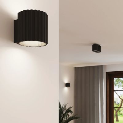 Sollux Lighting Aura lampa podsufitowa 2x10 W czarna SL.1785