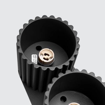 Sollux Lighting Aura lampa podsufitowa 2x10 W czarna SL.1785