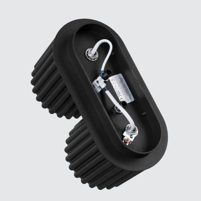 Sollux Lighting Aura lampa podsufitowa 2x10 W czarna SL.1785