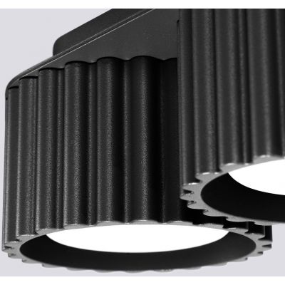 Sollux Lighting Aura lampa podsufitowa 2x10 W czarna SL.1788