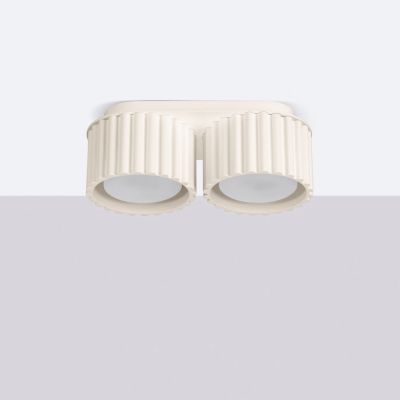 Sollux Lighting Aura lampa podsufitowa 2x10 W beżowa SL.1793