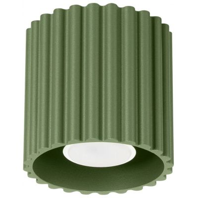 Sollux Lighting Aura lampa podsufitowa 1x10 W zielona oliwkowa SL.1794