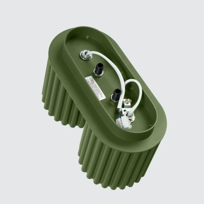 Sollux Lighting Aura lampa podsufitowa 2x10 W zielona oliwkowa SL.1795