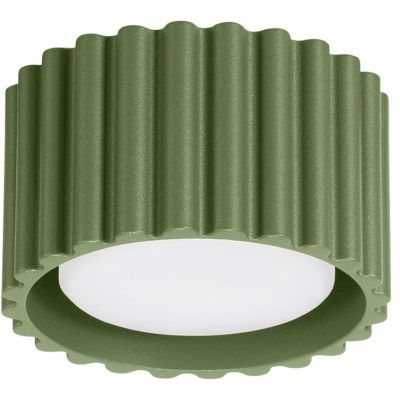 Sollux Lighting Aura lampa podsufitowa 1x10 W zielona oliwkowa SL.1797