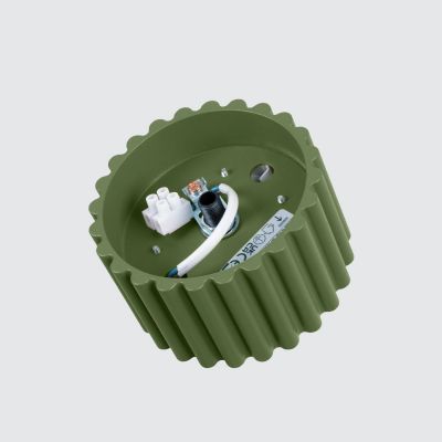 Sollux Lighting Aura lampa podsufitowa 1x10 W zielona oliwkowa SL.1797