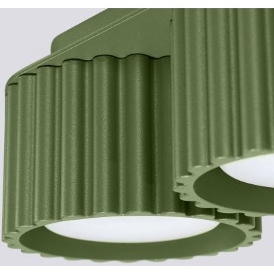 Sollux Lighting Aura lampa podsufitowa 2x10 W zielona oliwkowa SL.1798