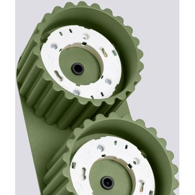 Sollux Lighting Aura lampa podsufitowa 2x10 W zielona oliwkowa SL.1798