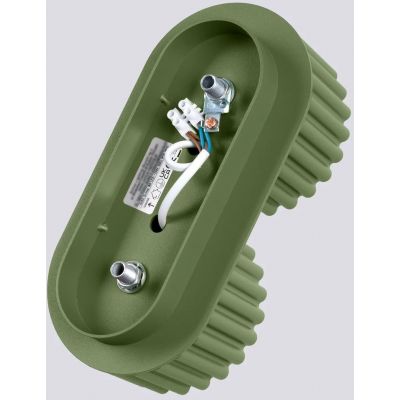 Sollux Lighting Aura lampa podsufitowa 2x10 W zielona oliwkowa SL.1798