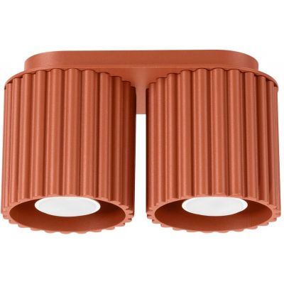 Sollux Lighting Aura lampa podsufitowa 2x10 W ochra czerwona SL.1800