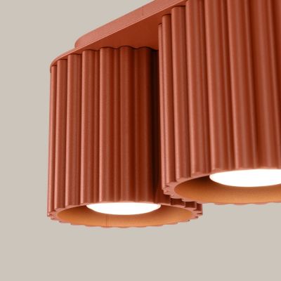 Sollux Lighting Aura lampa podsufitowa 2x10 W ochra czerwona SL.1800